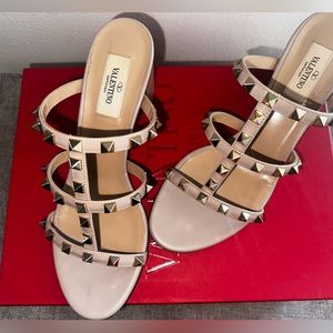 Valentino studded heels, size 8 1/2